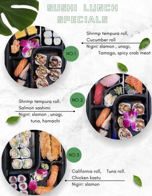 Sushi lunch special