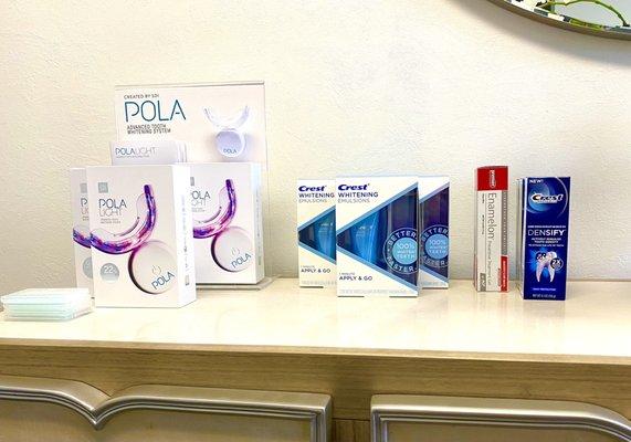 Our office offers our patients quality products recommended by Dr. Shah. Come on by to better your oral health!