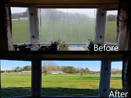 If you have a cloudy or broken window we can replace just the glass which is more affordable than replacing the entire window