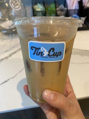 Iced oat milk latte