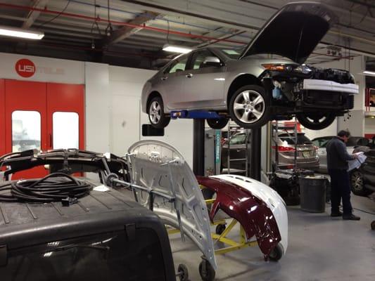 With a full mechanical area, we are able to perform most mechanical repairs in-house. Saving the client time and money.