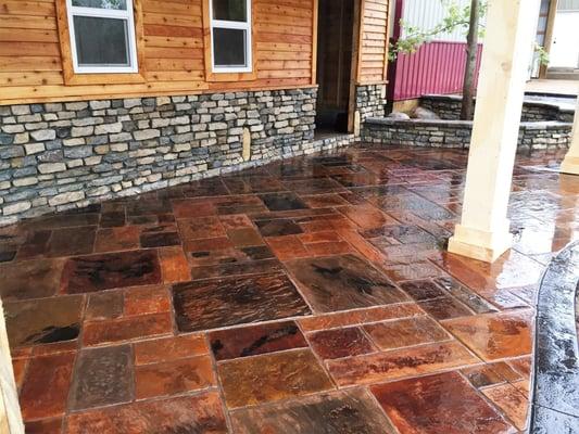 Stamped Concrete Patio Cincinnati Ohio