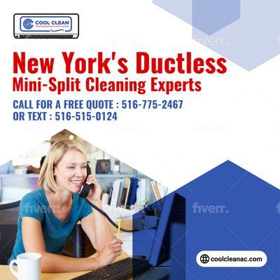 We specialize in cleaning of commercial and residential ductless mini-split systems.