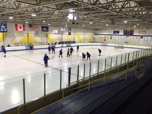 One of the two ice rinks