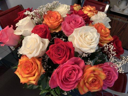 2 dozen roses for mom