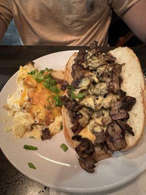 Industrial cheesesteak