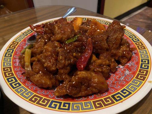 Spicy orange chicken