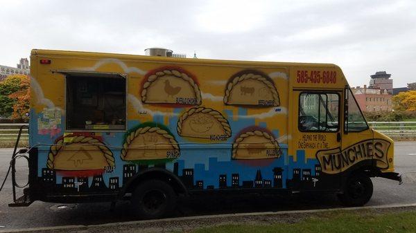 Fantastic food... be on the look out for this food truck!  Munchies Roc City Empandadas!