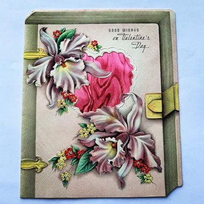 This beautiful valentine was sent to Mary Louise Klein of Crestwood in 1941 from Edward Paul Smith.This is on display now at the center