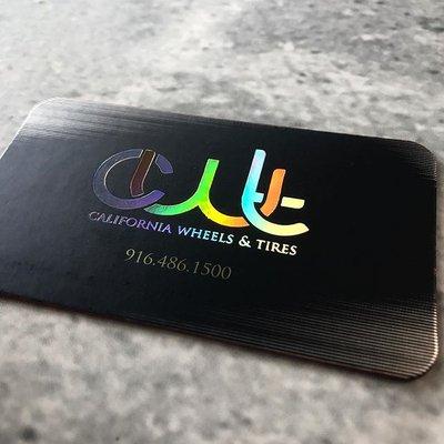 Custom Premium Business Cards with Foil overlay!