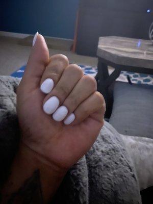 Finished product! I love a white nail