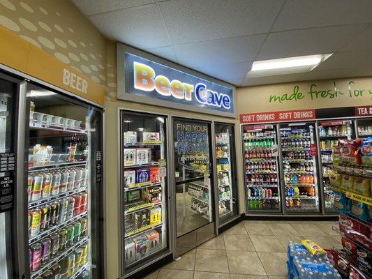 Beer Cave to make beer drinkers stock the fridge themselves.