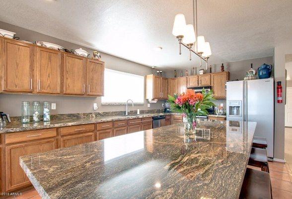 Lava granite kitchen