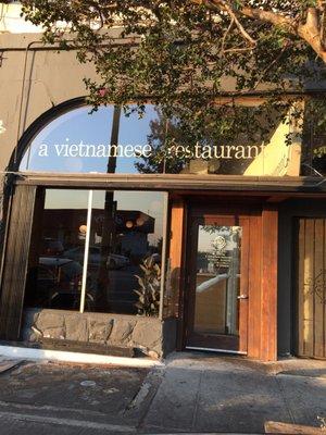 A Vietnamese Restaurant! The exterior so you can't miss it.!