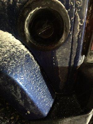 VERY DISAPPOINTED-GAS ALL OVER MY PAINT