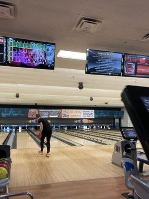 bowling area