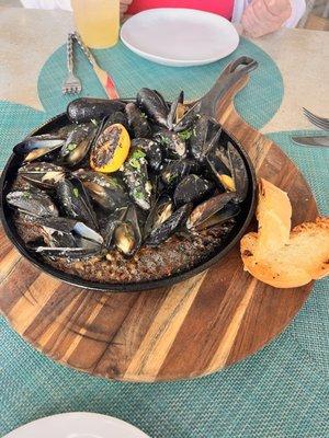 Skillet Mussells