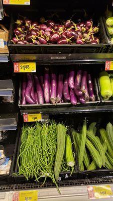 I'm really happy that they now carry Chinese and Indian eggplant.