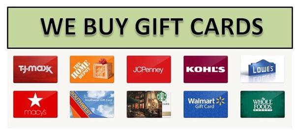 Sell your unwanted and even partially used gift cards here!