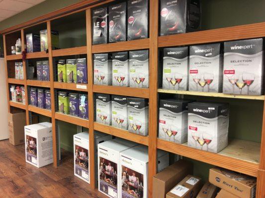 Dozens of different wine kits