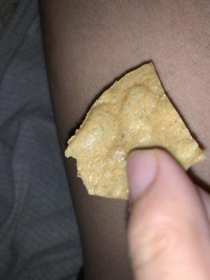 Hair on Chips , Literally looks fried into the chip itself