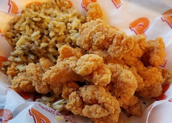 Popcorn Shrimp & Cajun Rice