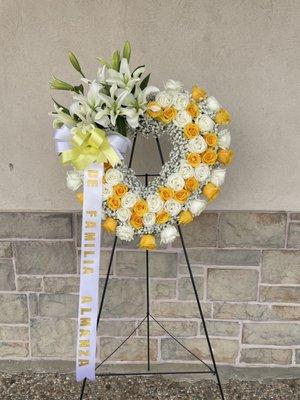 Funeral Heart Wreath