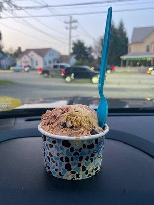 Salted caramel brownie ice cream