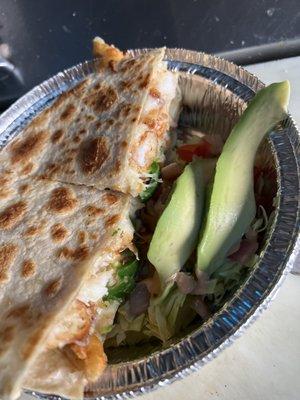 Quesadilla de camarón