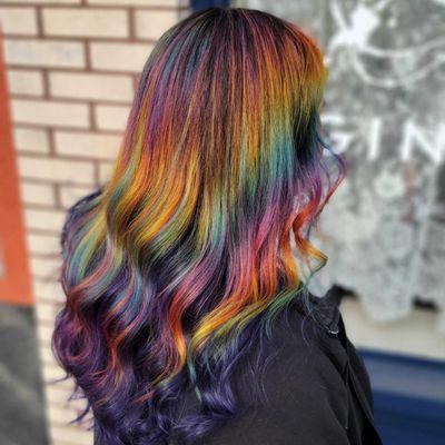 Rainbow Hair Color