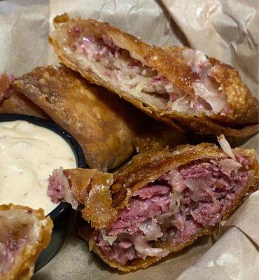 Reuben Egg Rolls