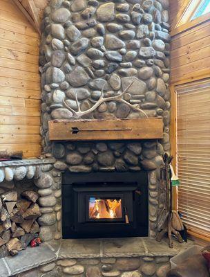 Fireplace installed by Bill's Comfort Systems