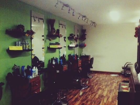 Inside the salon