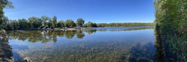 Lake view from small lookout