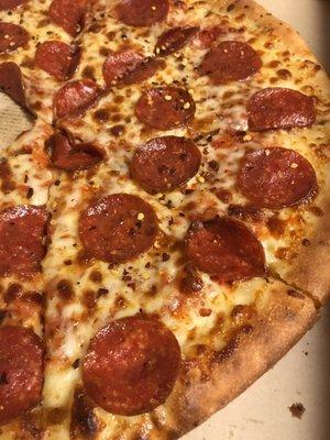 Delicious pepperoni pizza