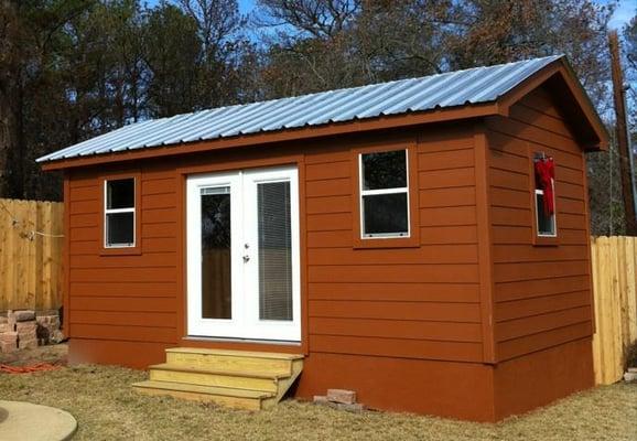 Gable Shed with Metal Roof