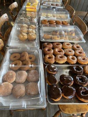 Fresh made donuts and muffins