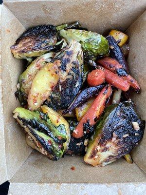 Roasted Brussels Sprouts & Carrots ($14) (Mr. Lee's popup)