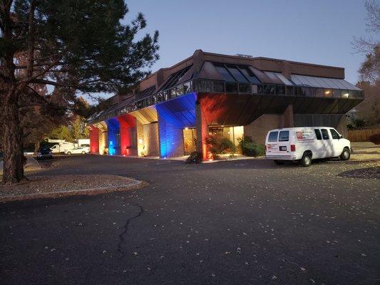 Most patriotic night lights in Reno!