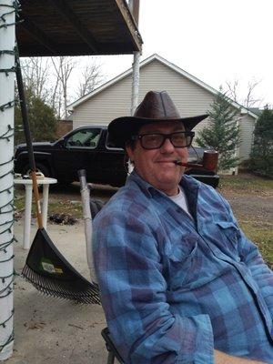 Hubby with his Ridgeline