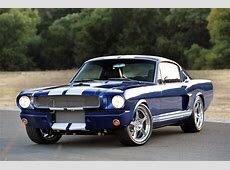 Blue mustang