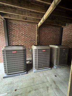 3 of the 4 Bryant HVAC systems