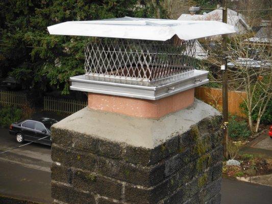 Chimney cap repair Portland