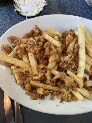 Whole fried clams were ordered, these were more like strips. Very disappointed!