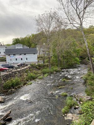 View from patio seating