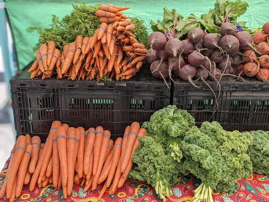 Small selection of fruits and vegetables