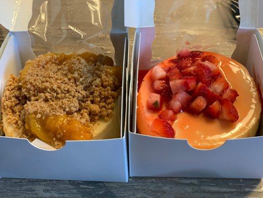 "Strawberry, Not Shortcake" and "Big Mama" (Peach)