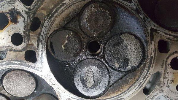 Burnt valves.