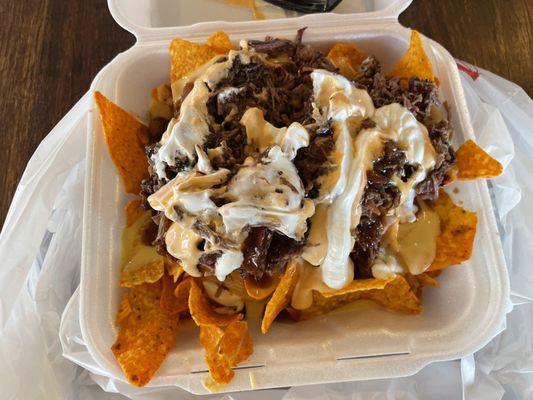 Brisket nachos