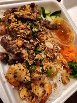 Grilled Shrimp & Pork Vermicelli Noodles